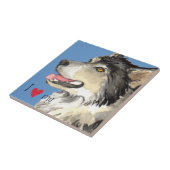 Carreau J'aime mon malemute d'Alaska (Côté)