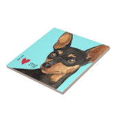 Carreau J'aime mon menton (Côté)