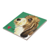 Carreau J'aime mon PBGV (Côté)