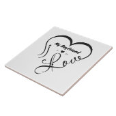 Carreau J'aime mon petit ami, j'♥ nous (Côté)