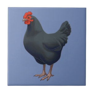 Carreau J'aime mon poulet australorp