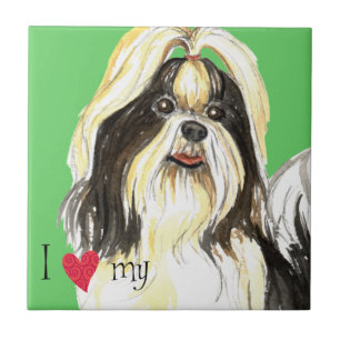 Carreau J'aime mon Shih Tzu