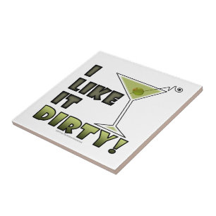 Carreau J'AIME QUE ÇA SOIT SALE ! Dirty Martini Cocktail H