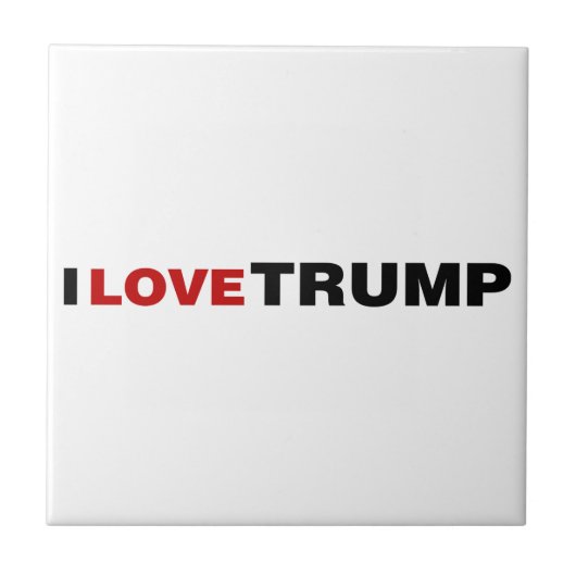 Carreau J'aime Trump (Devant)