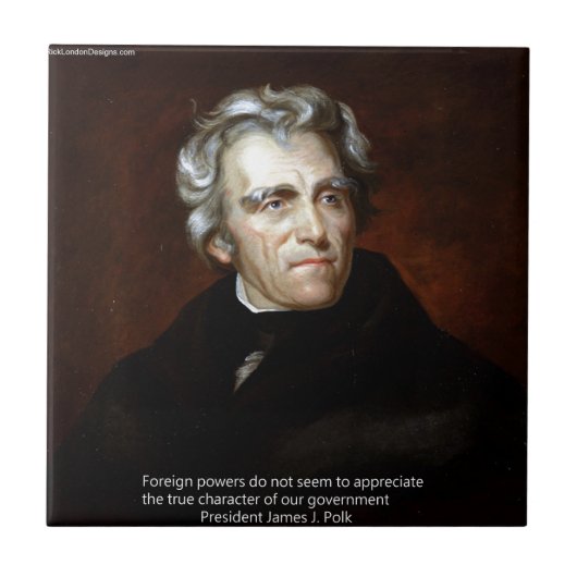 Carreau James K Polk Et Citation (Devant)