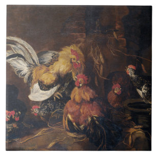 Carreau Jan Fyt Cockfight