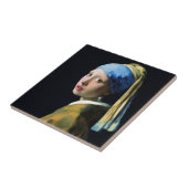 Carreau Jan Vermeer Girl Avec Une Perle Élevant L'Art Baro (Côté)
