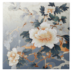 Carreau Japon traditionnel Kutani Art ornemental 11