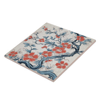 Carreau Japon traditionnel Kutani Art ornemental 14