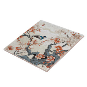 Carreau Japon traditionnel Kutani Art ornemental 4