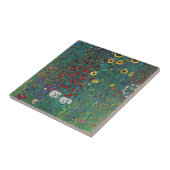 Carreau Jardin agricole avec tournesol par Klimt, Fleurs V (Côté)