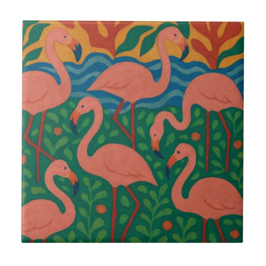 Carreau Jardin aux Flamants (Devant)