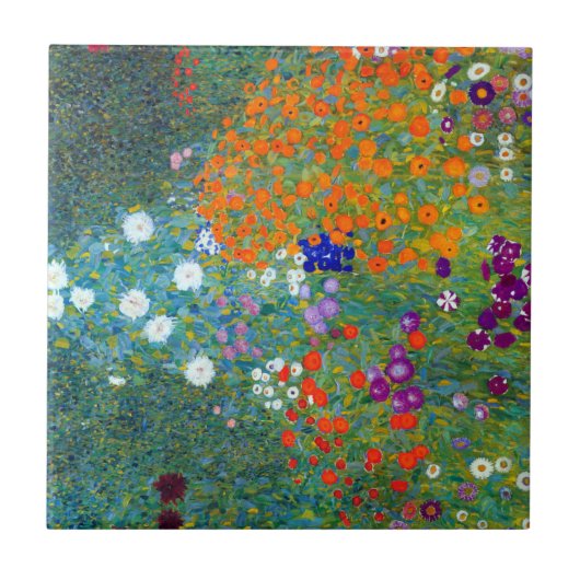 Carreau Jardin aux fleurs Gustav Klimt (Devant)