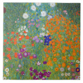 Carreau Jardin aux fleurs Gustav Klimt Art (Devant)