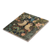 Carreau Jardin botanique de deux mignons bébés oiseaux (Côté)