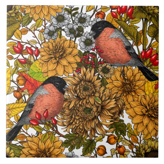 Carreau Jardin d'automne 1 (Devant)