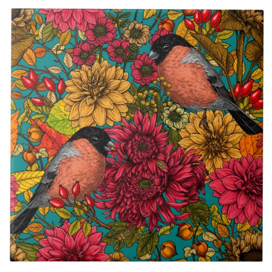 Carreau Jardin d'automne 3 (Devant)