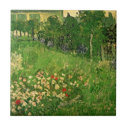 Carreau Jardin de Daubigny par Vincent van Gogh, Le Jardin (Devant)