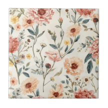 Jardin de fleurs sauvages à l'aquarelle Fleurs de