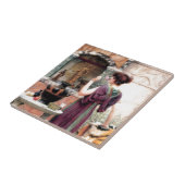 Carreau Jardin de Godward de femme de Pompeii (Côté)