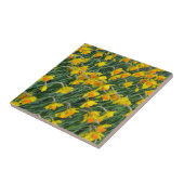 Carreau Jardin de la jonquille jaune vif (Côté)