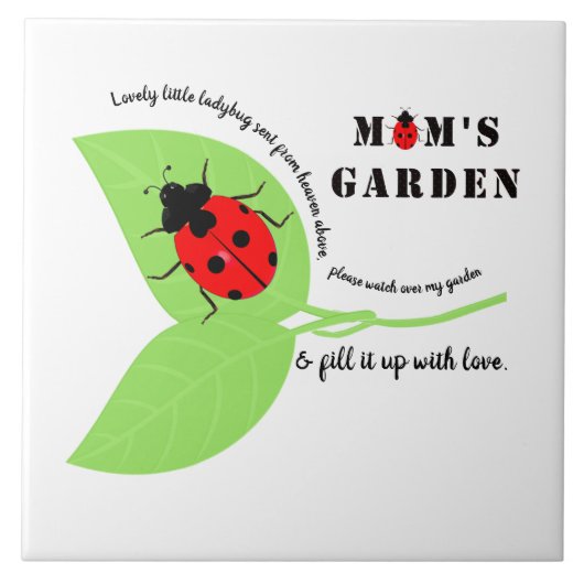 Carreau Jardin de maman Ladybug Grande Carrelage en cérami (Devant)