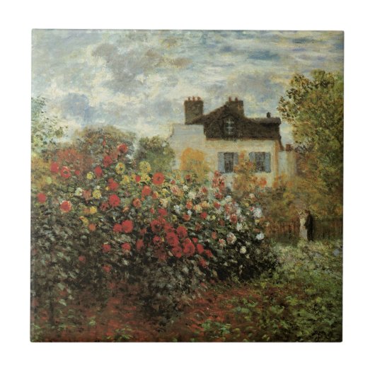 Carreau Jardin de Monet à Argenteuil par Claude Monet (Devant)