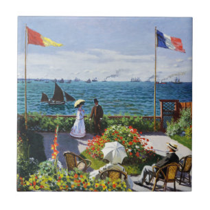 Carreau Jardin de Monet à la tuile de Sainte Adresse
