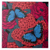 Carreau Jardin de morpho bleu (Devant)