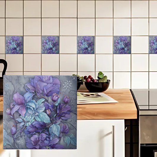 Carreau Jardin de Periwinkle