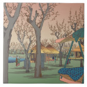 Carreau Jardin De Plums Par Hiroshige (Devant)