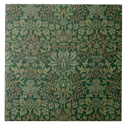 Carreau Jardin de William Morris - Verts (Devant)