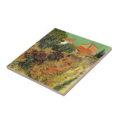 Carreau Jardin derrière une Maison. Vincent van Gogh. (Côté)