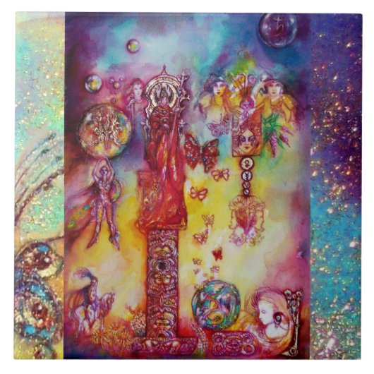 CARREAU JARDIN DES OMBRES PERDUES / FÊTES ET BUTTERFLIES (Devant)