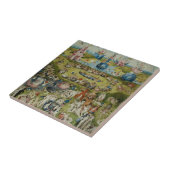 Carreau Jardin des plaisirs terrestres, 1490-1500 (Côté)