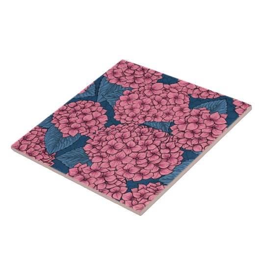 Carreau Jardin d'Hydrangea (Côté)