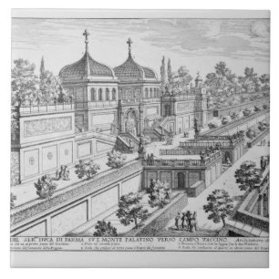 Carreau Jardin du duc de Parme sur la colline de Palatine,