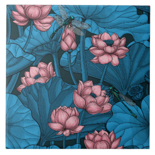 Carreau Jardin du lotus nocturne