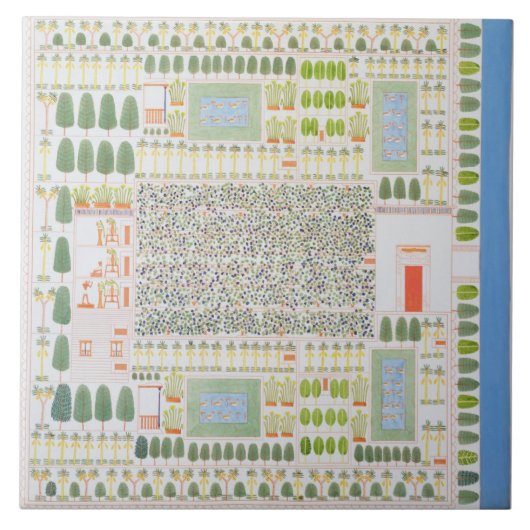 Carreau Jardin d'un haut honorable égyptien, de (Devant)