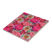 Carreau Jardin fleuri romantique (Côté)