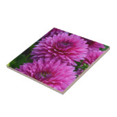 Carreau Jardin fleuri violet dahlia (Côté)