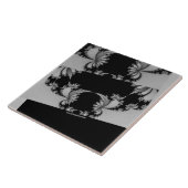 Carreau Jardin fractal gris (Côté)