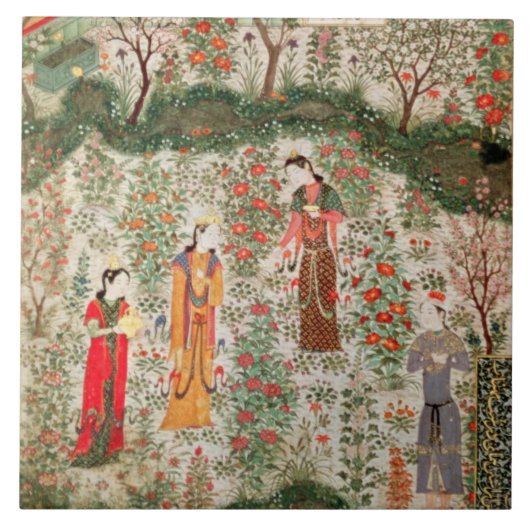 Carreau Jardin persan, XVème siècle (la semaine sur le (Devant)