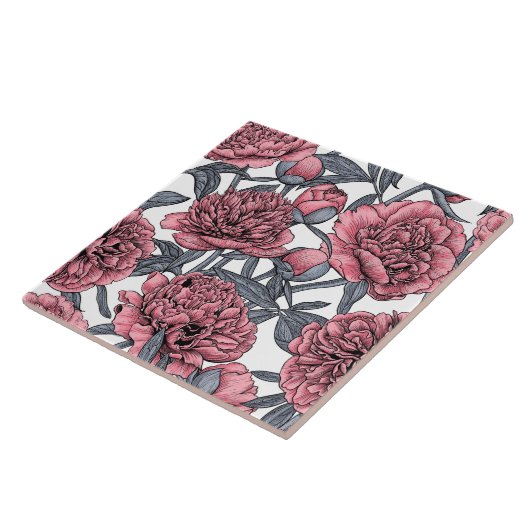 Carreau Jardin rose (Côté)