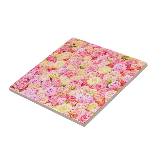 Carreau Jardin rose (Côté)