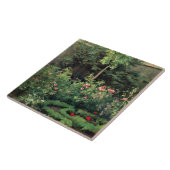 Carreau Jardin Rose, art de Camille Pissarro, (Côté)