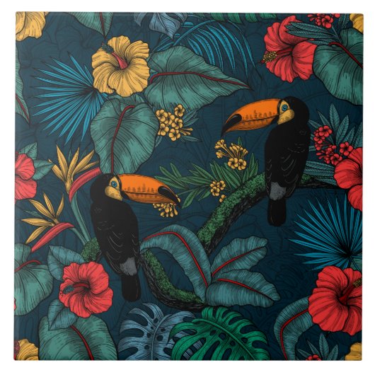 Carreau Jardin toucan 2 (Devant)