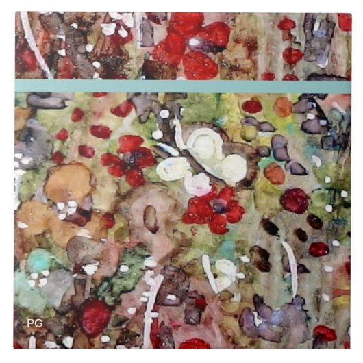 Carreau "Jardin tout un battement" (Devant)