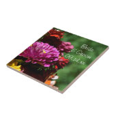 Carreau Jardin Zinnia Flowers Mariage (Côté)