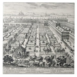 Carreau Jardins du Quirinale, de 'Li Giardini di Rom